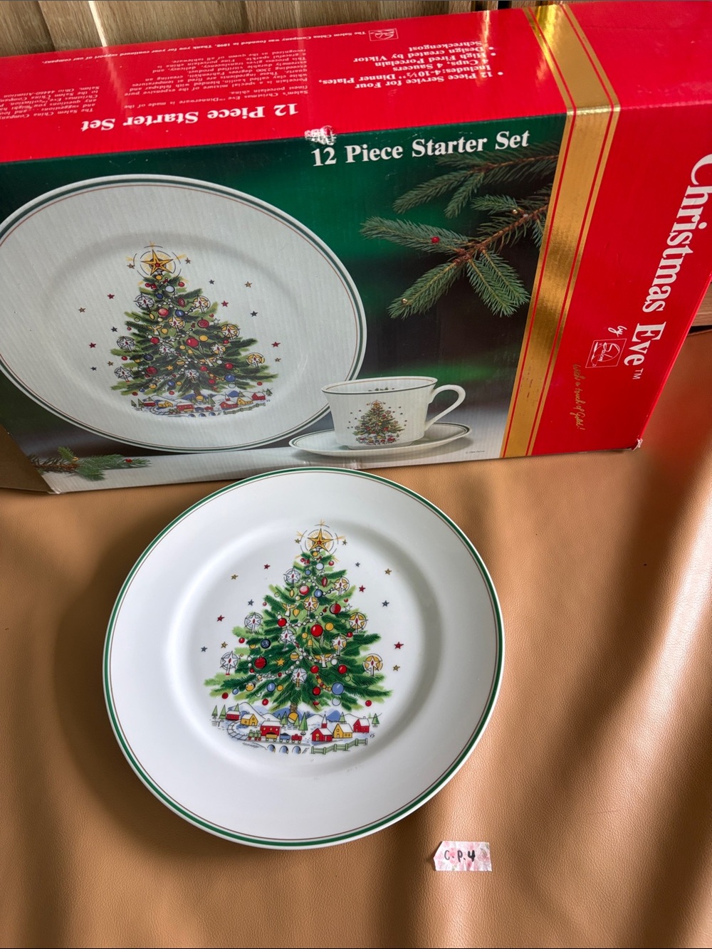 Vintage 1984 Salem Christmas eve porcelain fine china PLATE ONLY